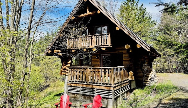 Cabane du Hibou - Wood fireplace - Mont Owl's Head
